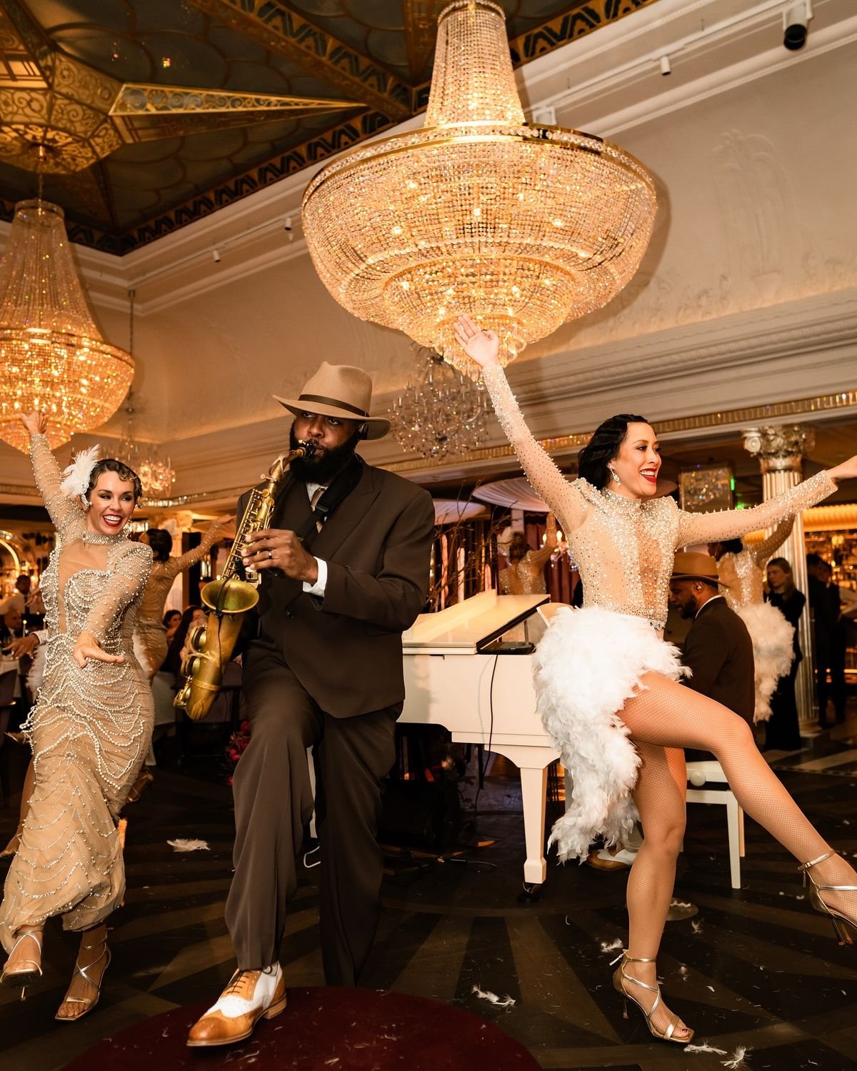 Performer op een event
